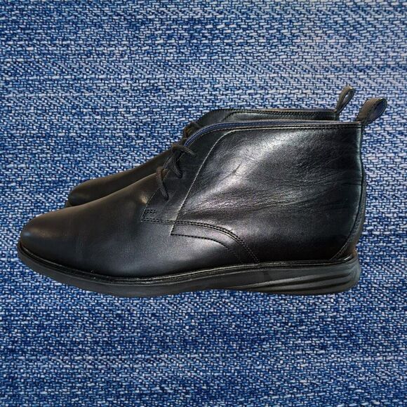 Cole Haan GrandEvolution Chukka Boot Men’s Size 13 Black Leather C26302  - Picture 3 of 9